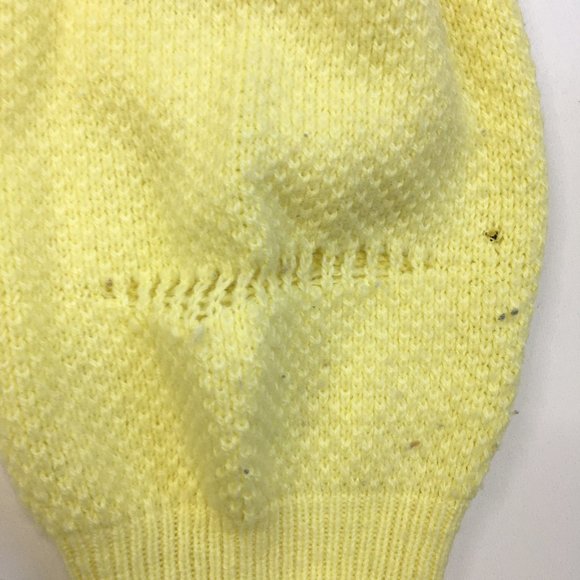 Vintage LACOSTE IZOD Yellow Soft Orlon Acrylic Textured Knit Pullover Sweater - Picture 12 of 12